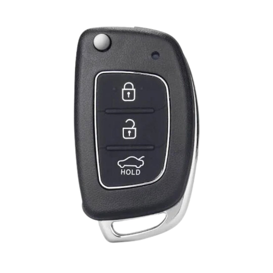 Hyundai Autoschlüssel-Hülle – 3 Tasten (Kofferraum-Taste unten, HOLD)