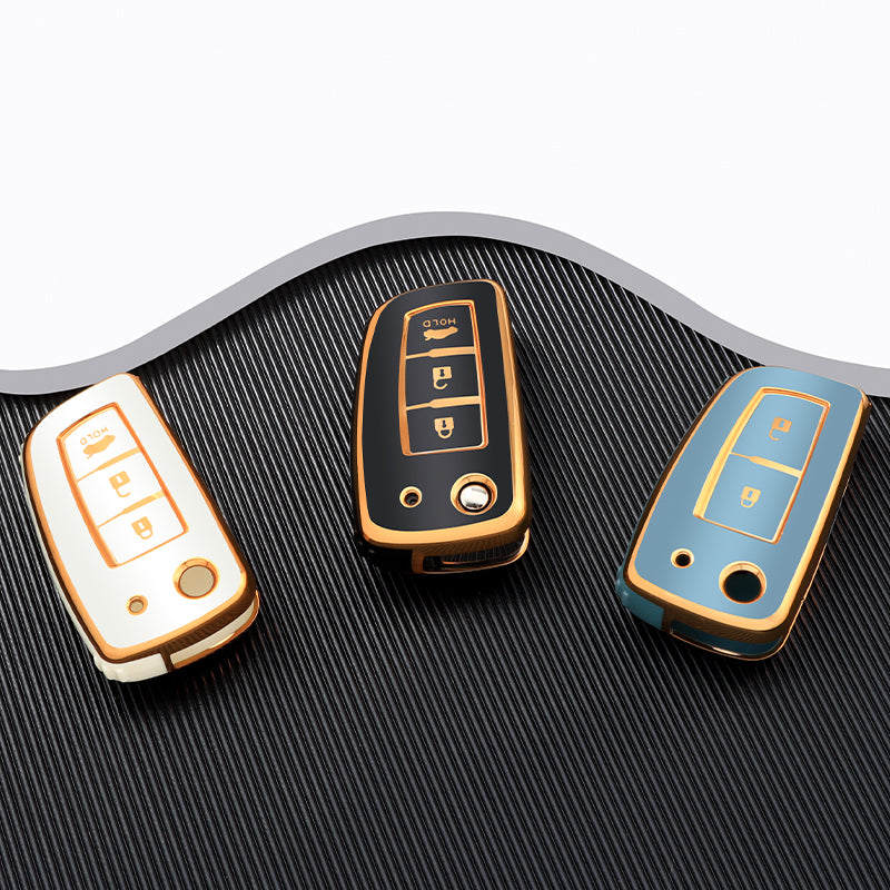Housse pour Nissan Qashqai, X-Trail, Juke, J11, Murano, Tiida, Altima, Maxima, Livina, Nismo (3 boutons) 