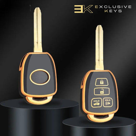 Housse pour Toyota Prius, Corolla, Yaris, Avensis, Camry et RAV4 (4 boutons) (2012, 2013, 2014, 2015, 2016, 2017, 2018)