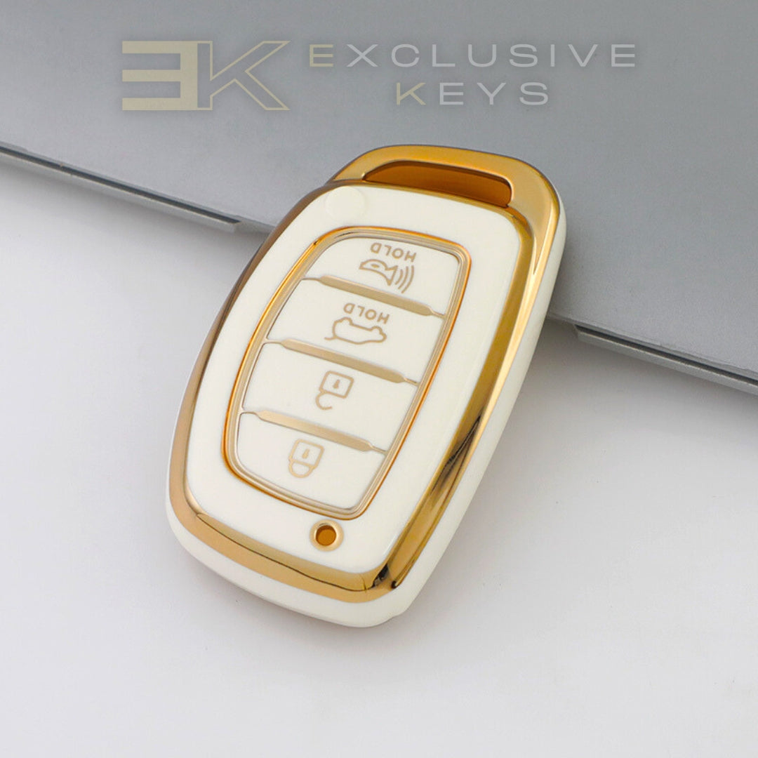 Hyundai Smart-Schlüsselhülle – 4 Tasten (Kofferraum + Alarm)