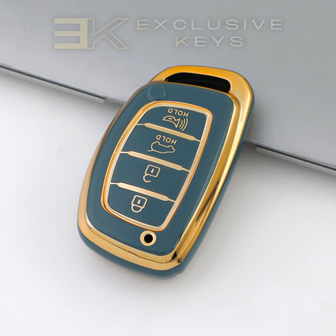Hyundai Smart-Schlüsselhülle – 4 Tasten (Kofferraum + Alarm)