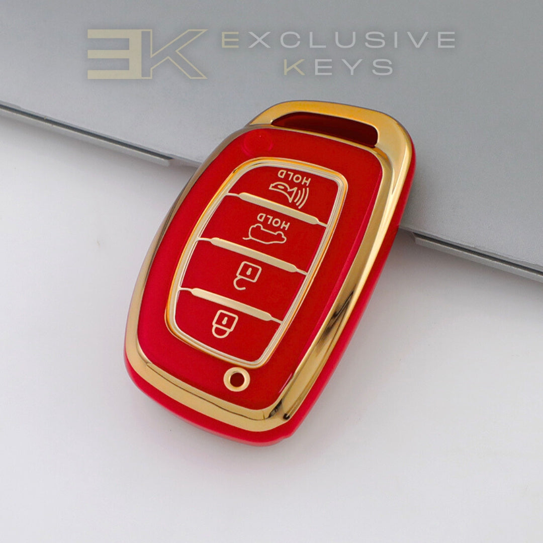 Hyundai Smart-Schlüsselhülle – 4 Tasten (Kofferraum + Alarm)