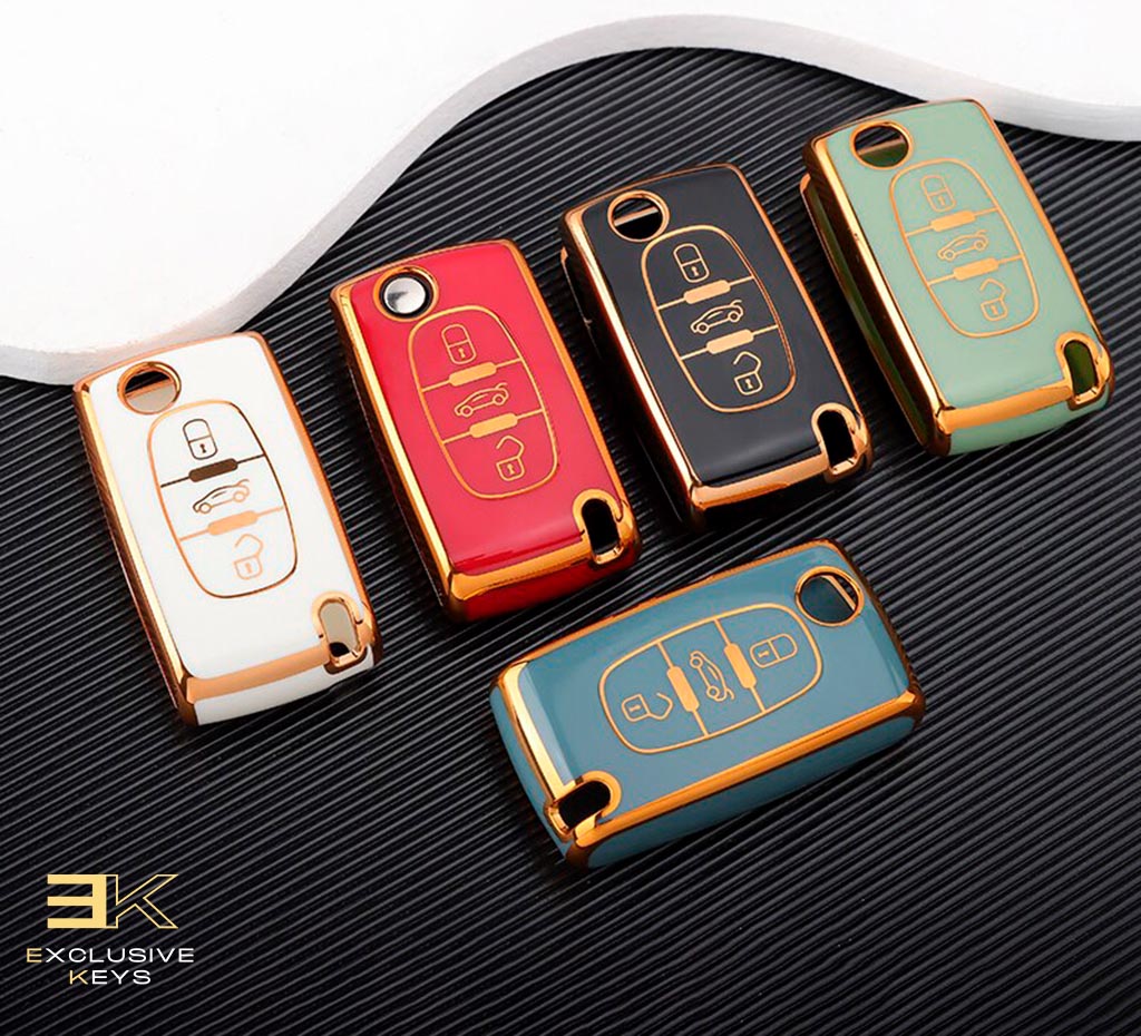 Housse pour Citroën (3 boutons) Xsara, Picasso, C5, C6, C8 