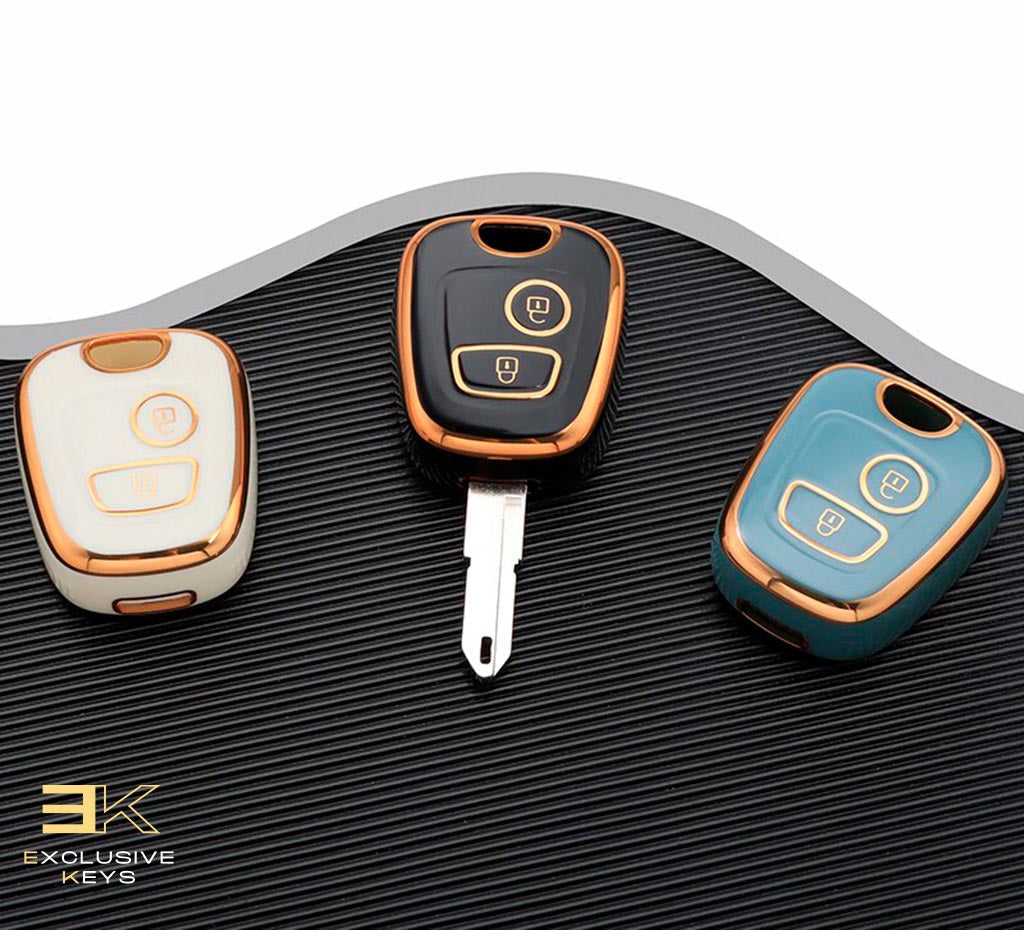 Housse pour Peugeot 106, 107, 206, 207, 306, 307, 406, 407 (2 boutons) 
